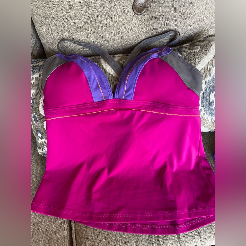 EUC (worn top maybe once) XL Prana tankini. Bottoms never fit me.